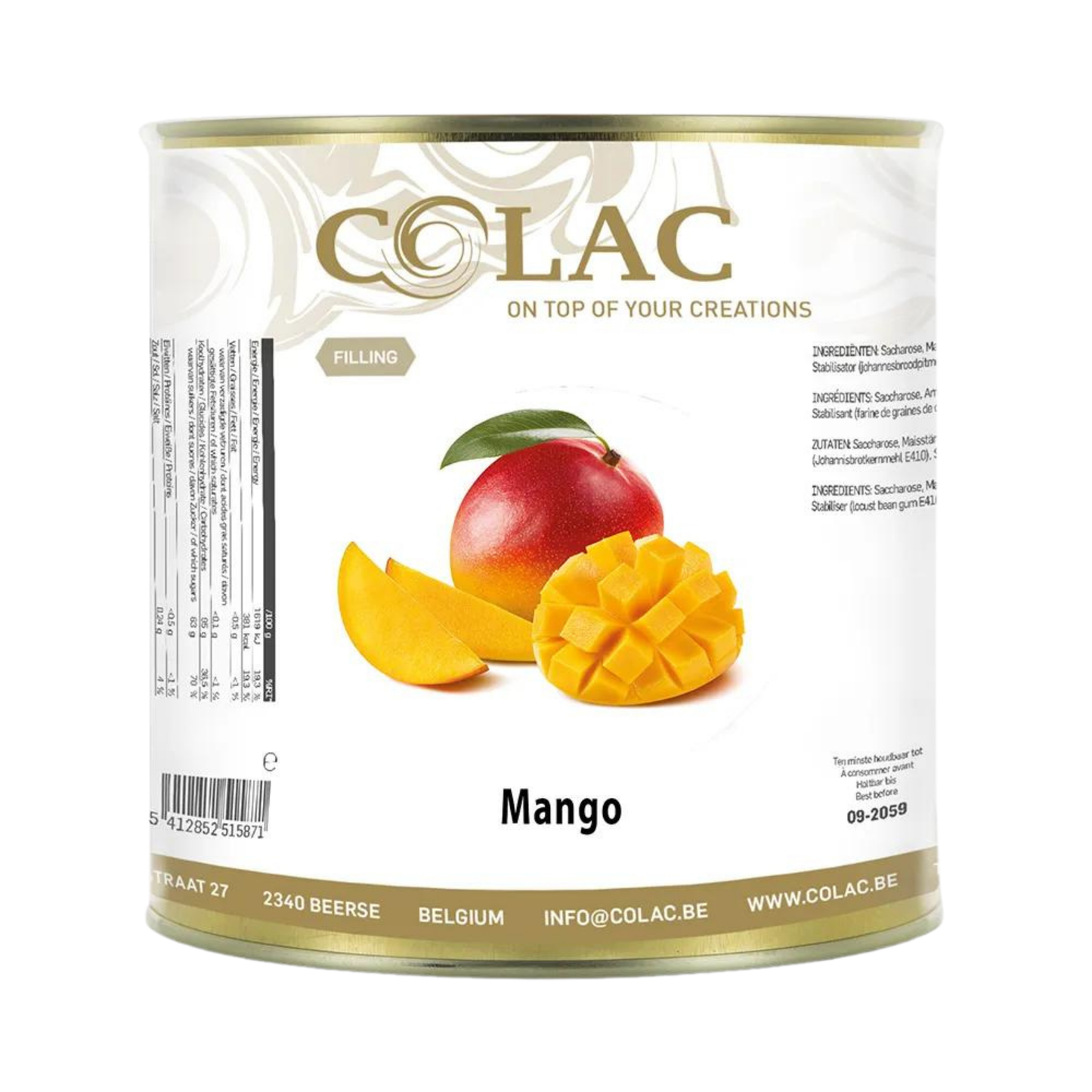 Colac Mango Pie Filling – 2.7kg