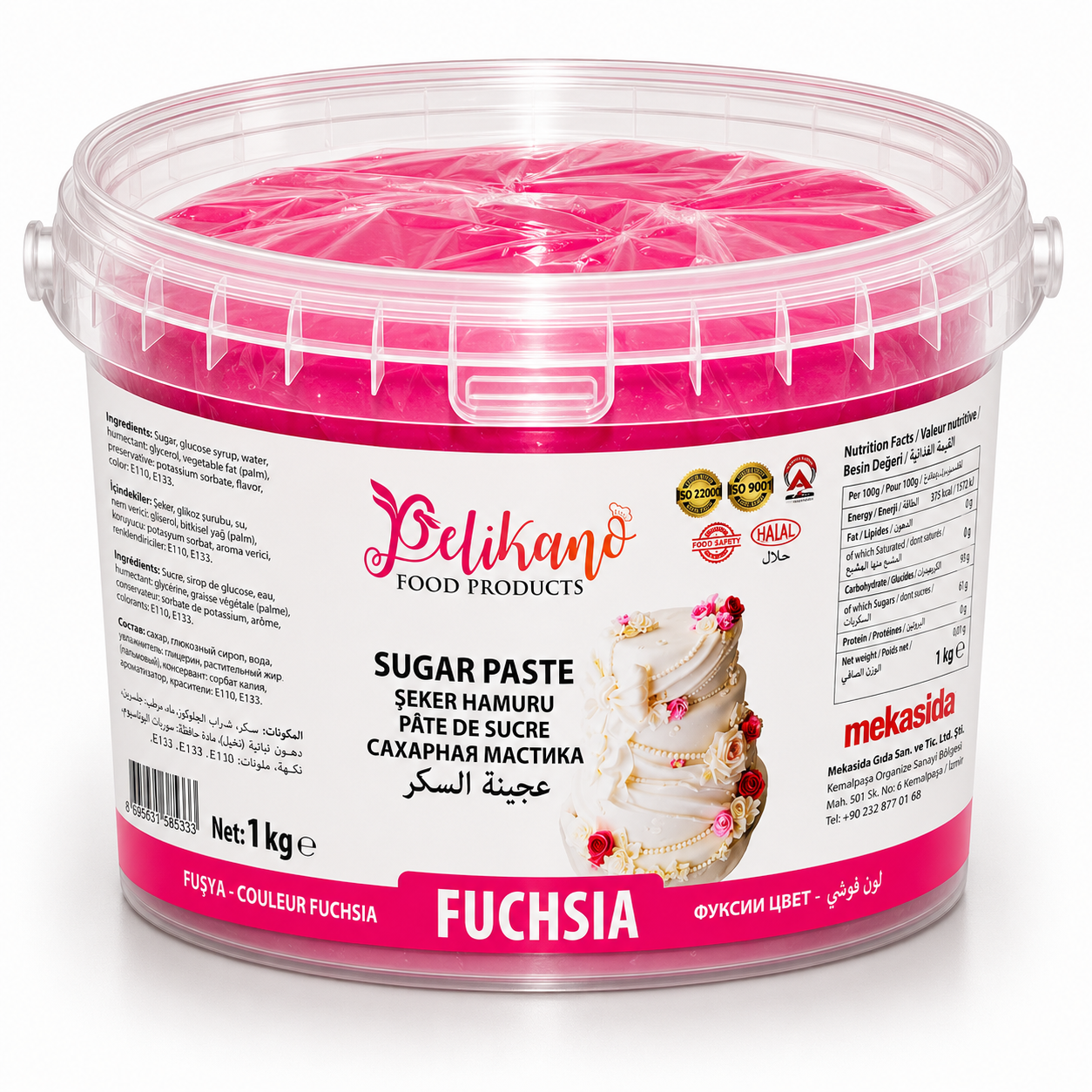 Pelikano Fuchsia Sugar Paste – 1kg
