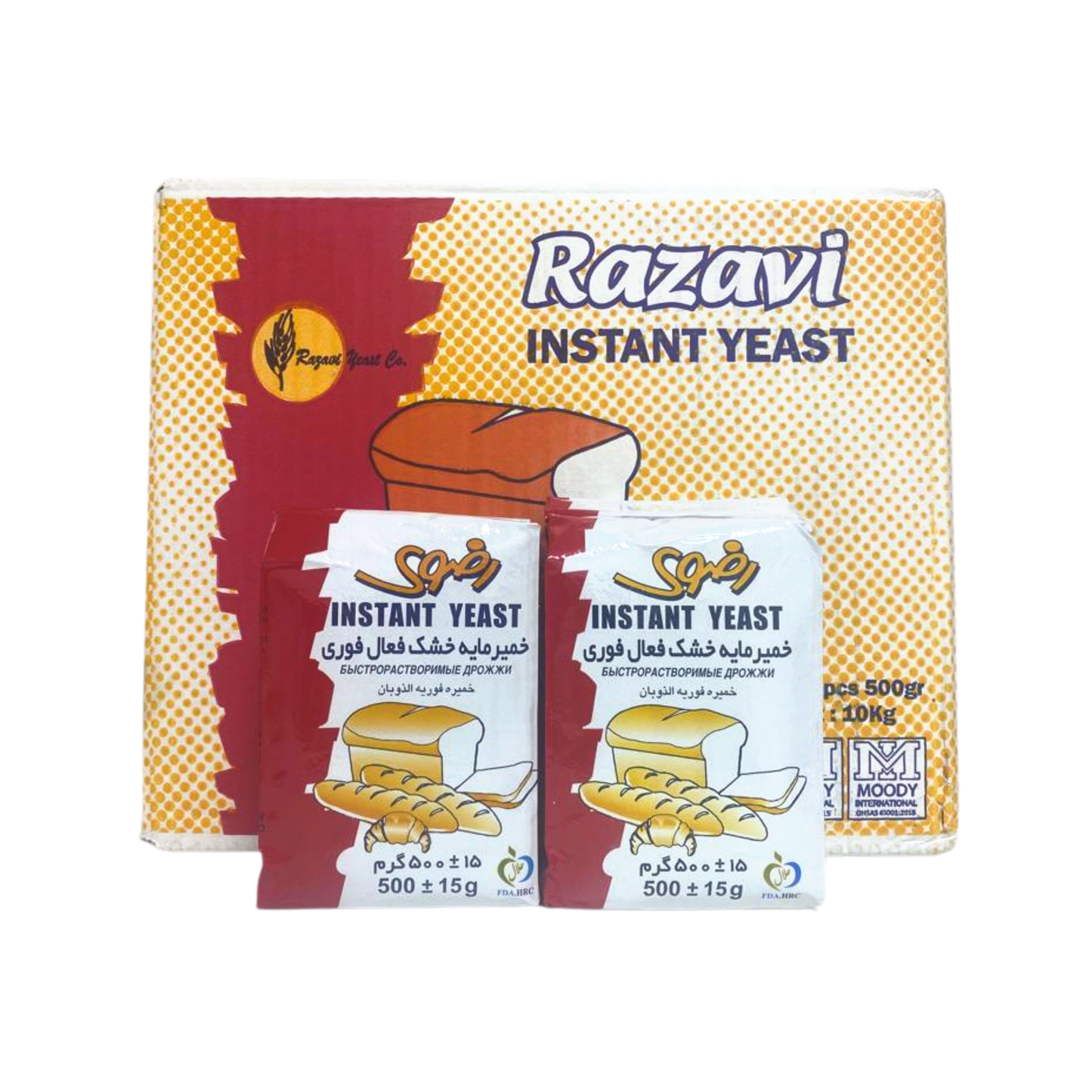 Razavi Instant Yeast  20 packs x 500g