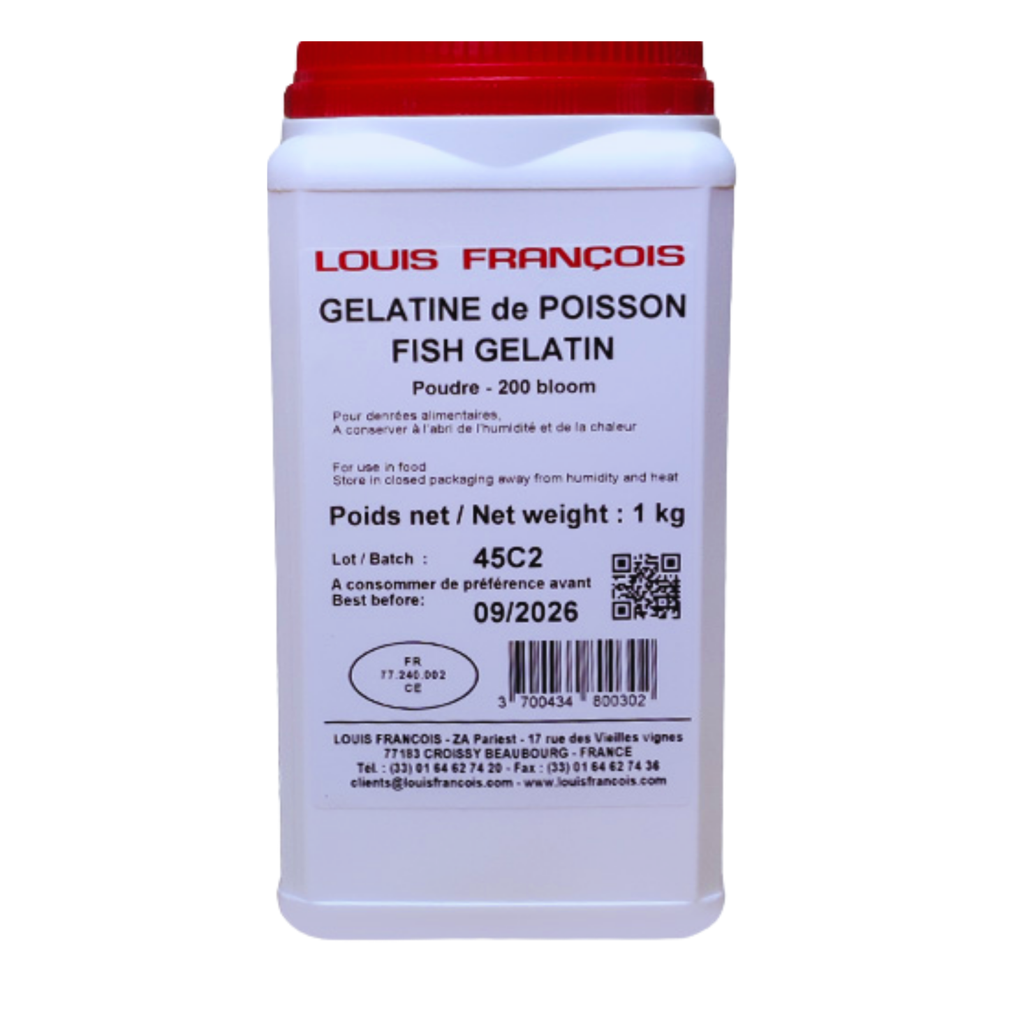Louis François Fish Gelatin Powder – 1kg