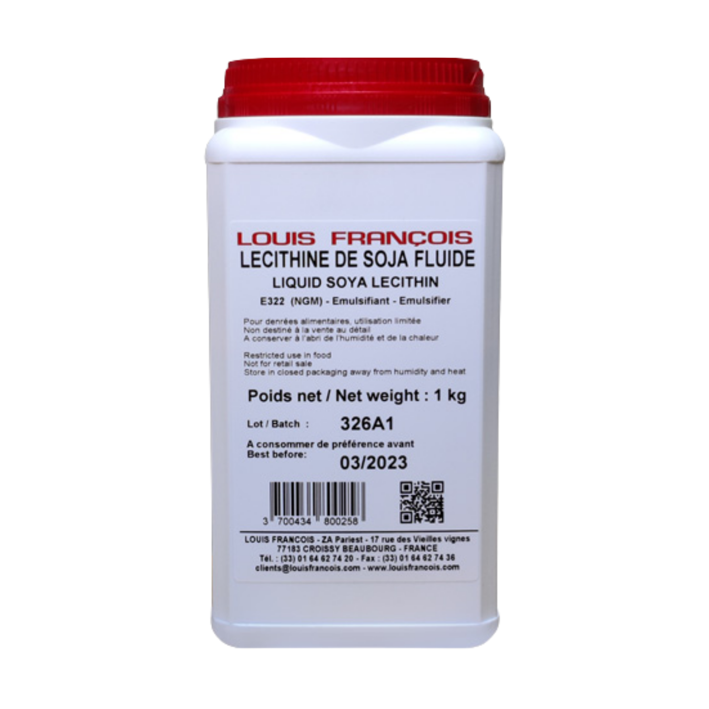 Louis François Liquid Soya Lecithin – 1kg