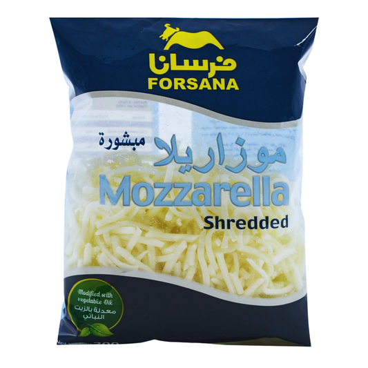 Forsan Shredded Mozzarella Cheese 1Ctn x 6pkts x 2Kgs