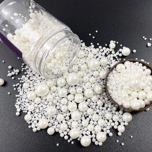 Edible White Sugar Balls