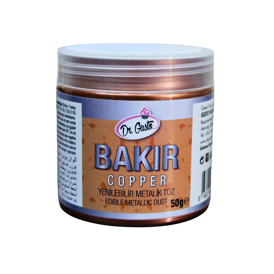 Dr. Gusto Edible Metallic Dust – Copper (50g)