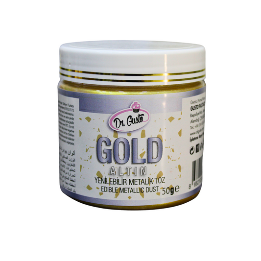 Dr. Gusto Edible Metallic Dust – Gold (50g)