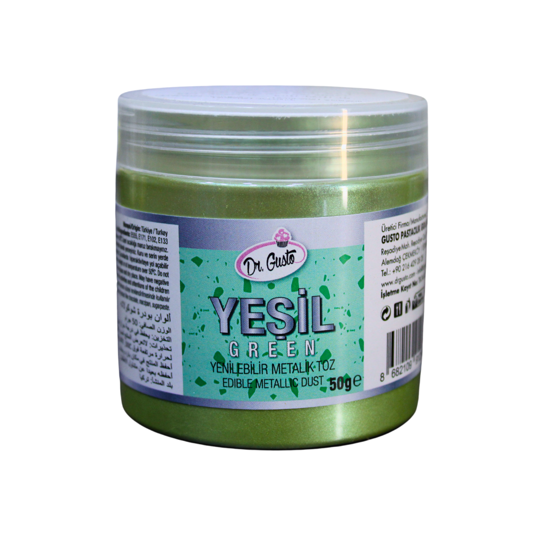 Dr. Gusto Edible Metallic Dust – Green (50g)