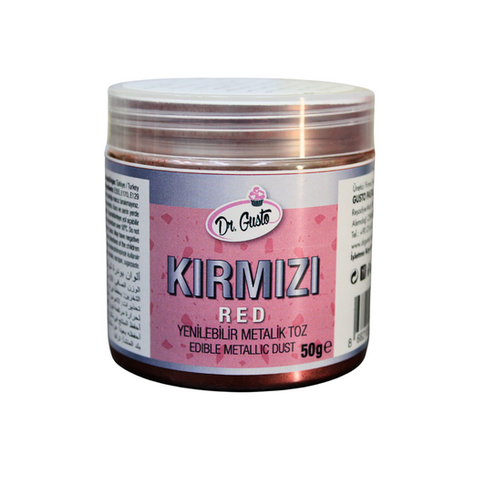 Dr. Gusto Edible Metallic Dust – Red (50g)