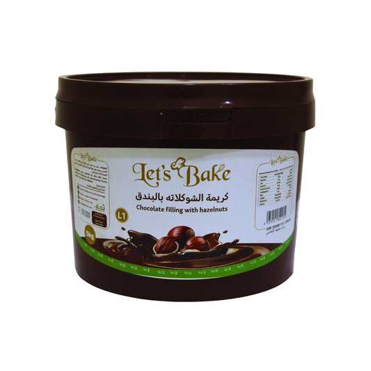Let’s Bake L1 Chocolate Filling with Hazelnuts – 5kg (Premium Quality)