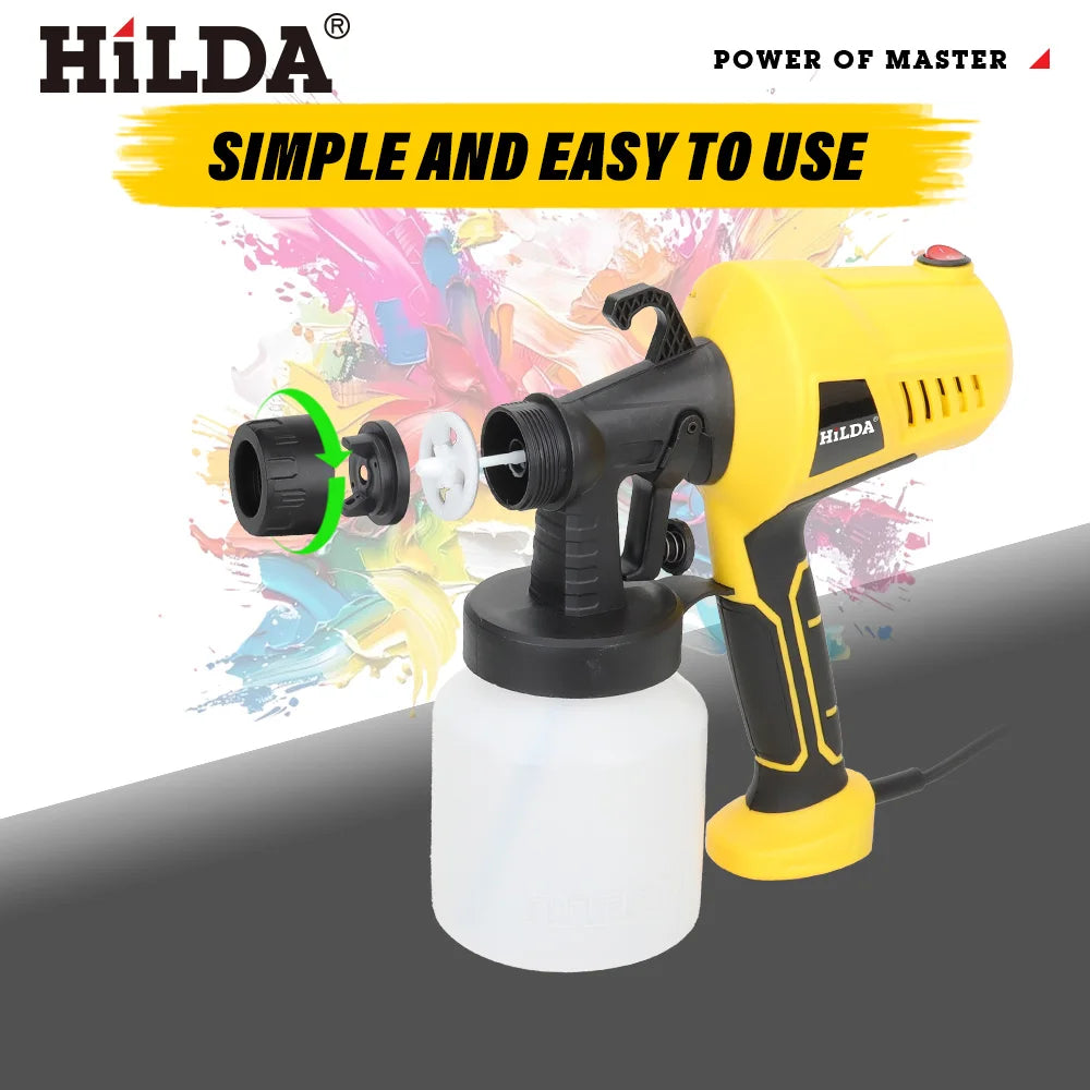 Electric Spray Gun – Adjustable Flow Paint Sprayer for Home, Car & DIY
