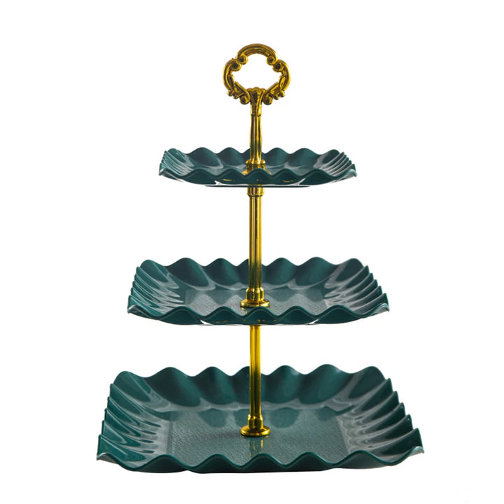Three-Layer Snack & Cake Display Stand – Wedding & Party Serving Rack