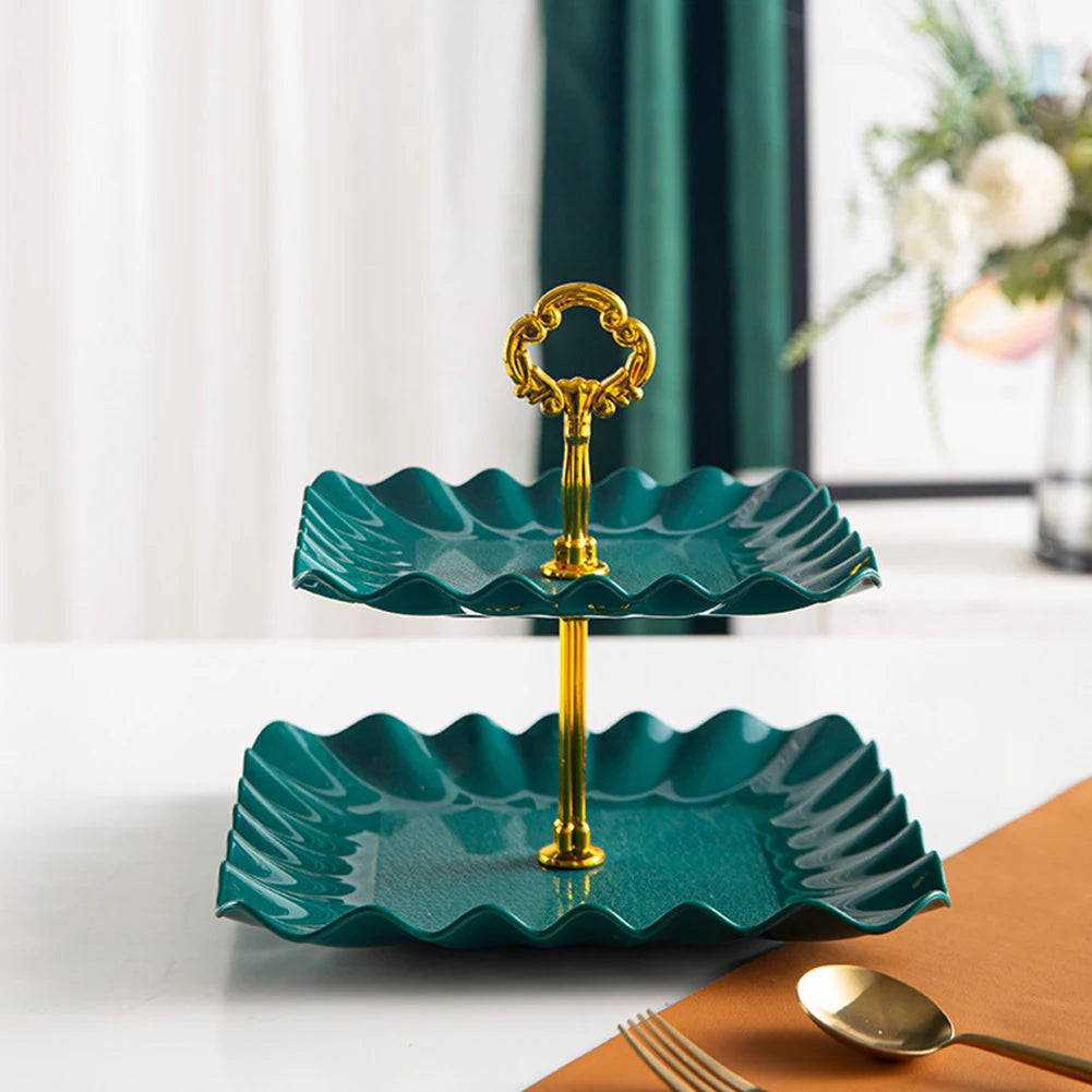 Three-Layer Snack & Cake Display Stand – Wedding & Party Serving Rack