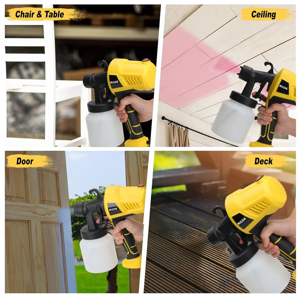 Electric Spray Gun – Adjustable Flow Paint Sprayer for Home, Car & DIY