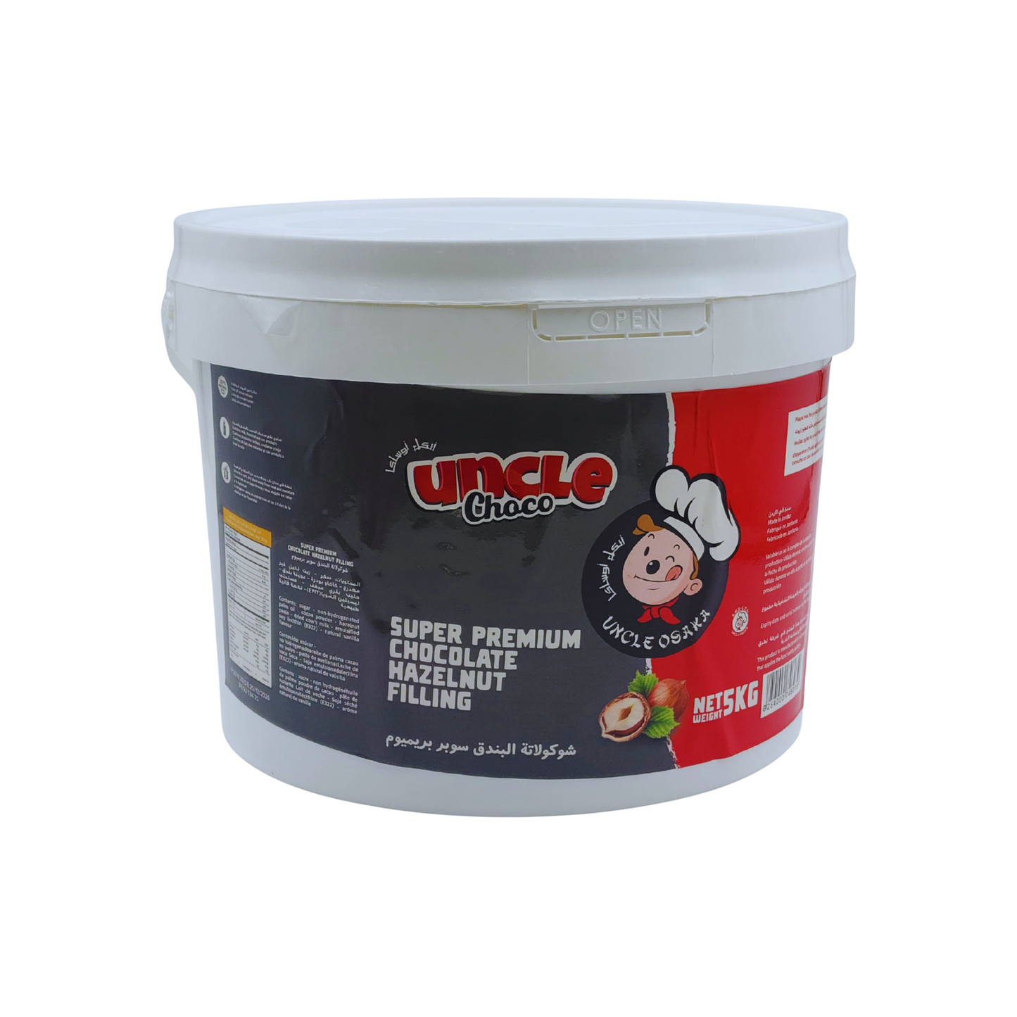 Uncle Choco – Super Premium Chocolate Hazelnut Filling (5KG)