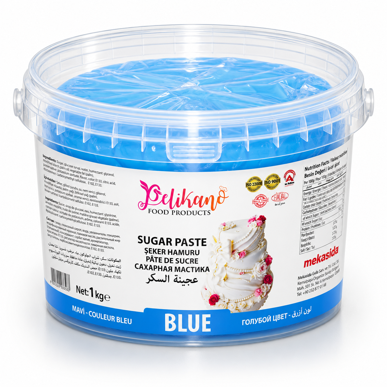 Pelikano Blue Sugar Paste – 1kg