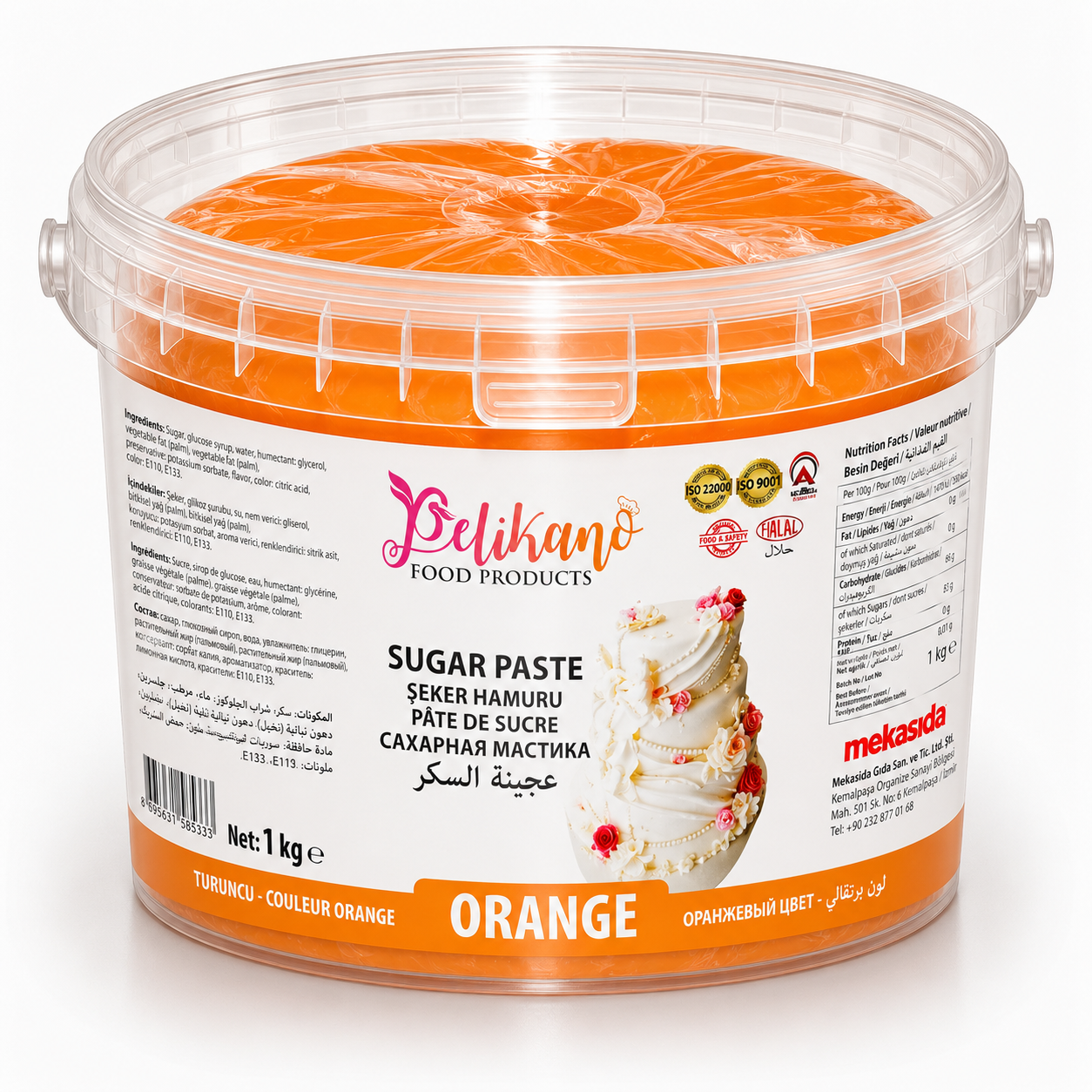 Pelikano Orange Sugar Paste – 1kg