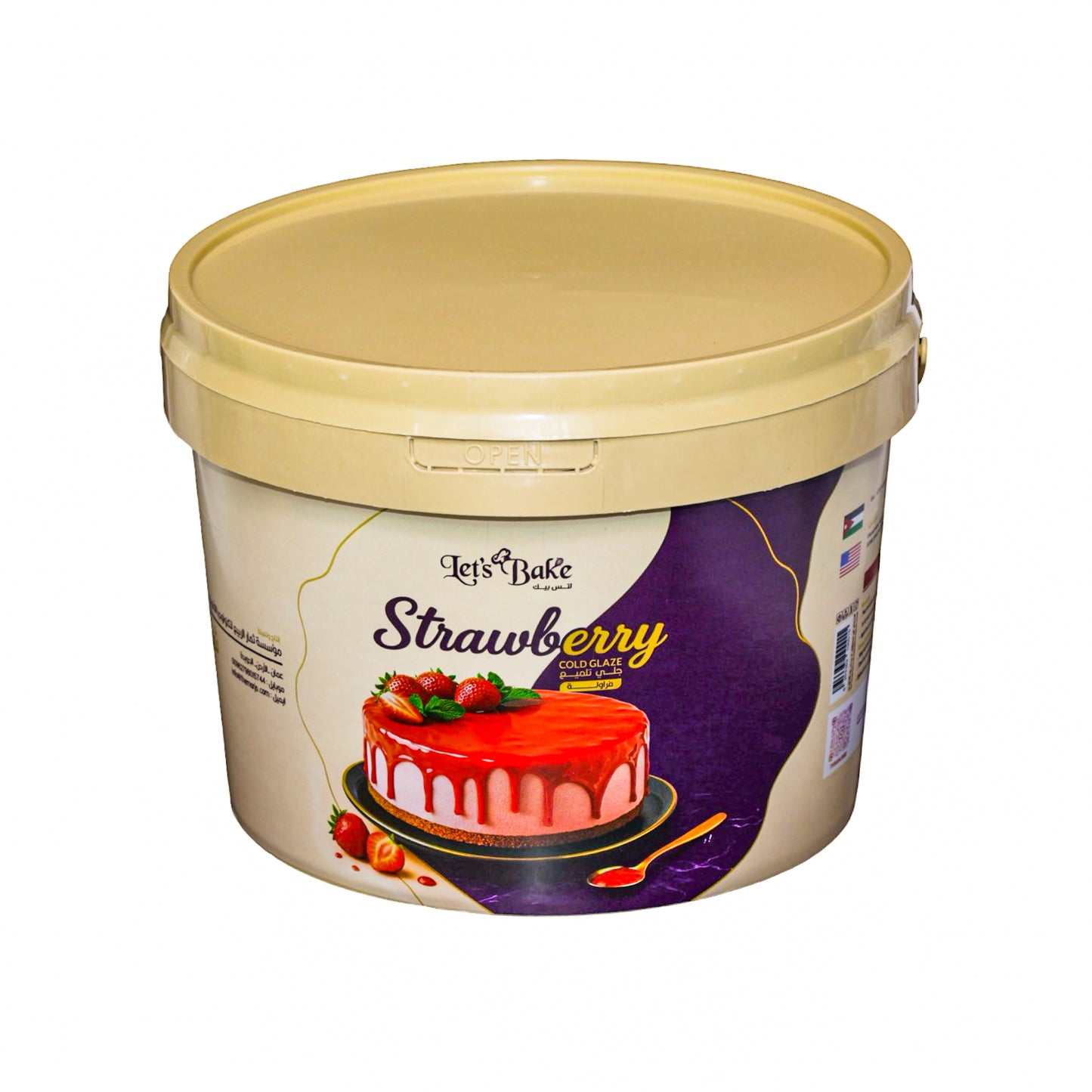 Lets Bake Strawberry Cold Glaze 5kg